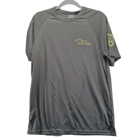 Augusta Sportswear Mens T- Shirt Black Size Medium 100% Polyester Short Sleeve - Picture 1 of 12